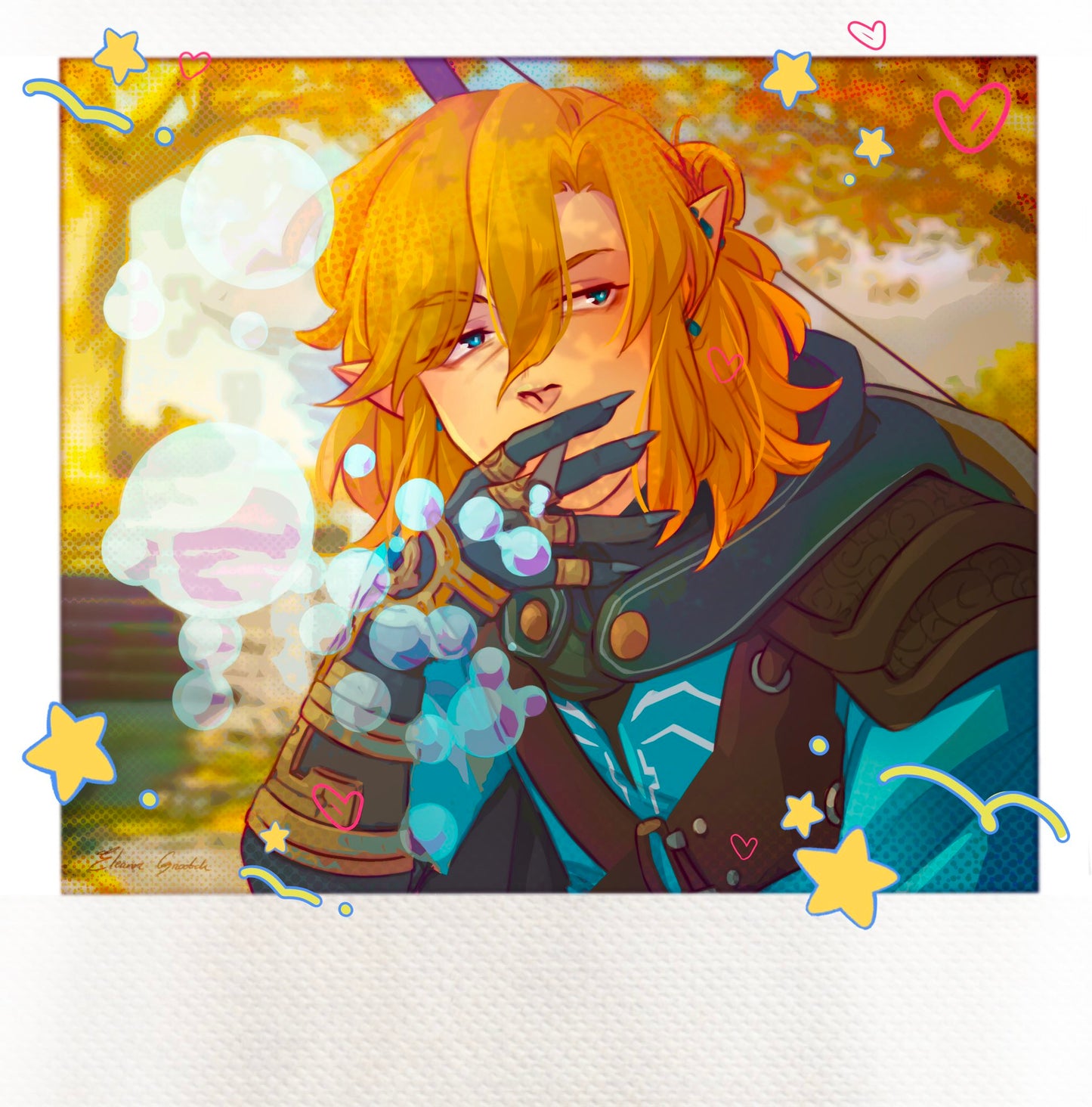 Link Bubbles - Polaroid Print