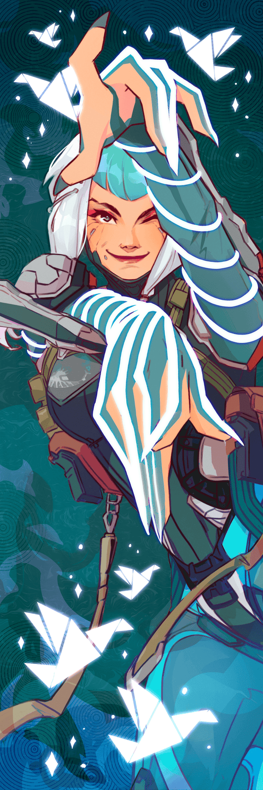 Warframe Protoframe Foil Bookmarks