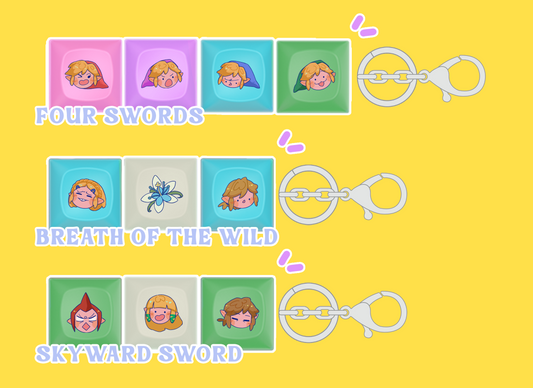 Legend of Zelda Keyboard Keychains