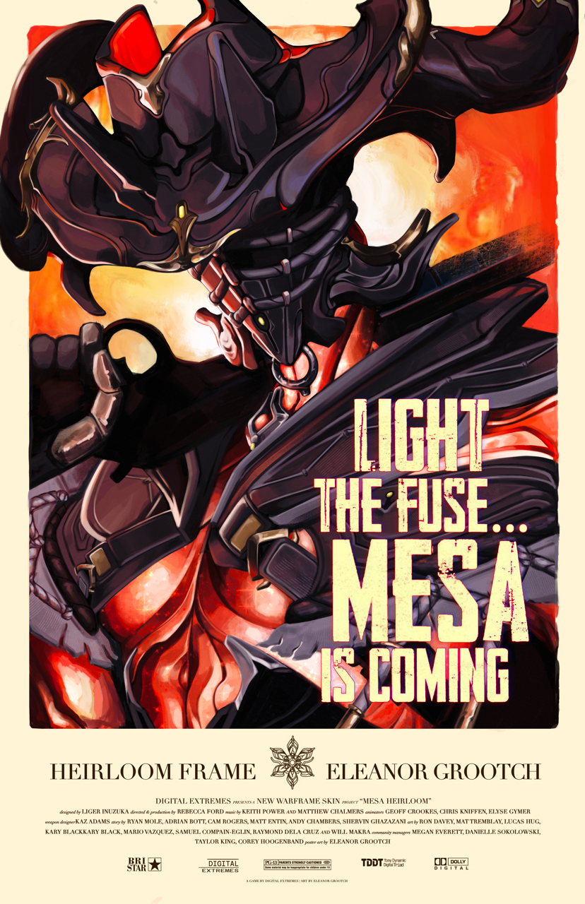 Warframe- Mesa Heirloom Movie Poster