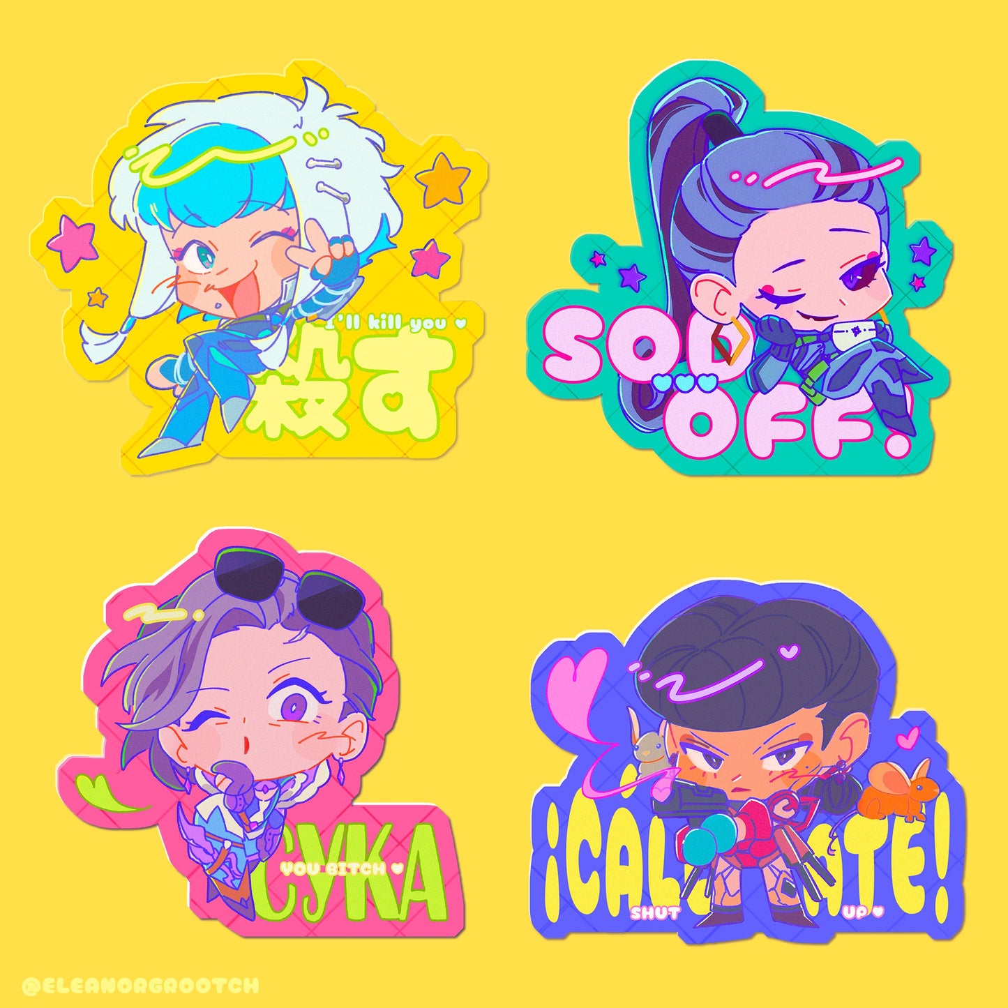 Warframe 1999 - Sweet Talkers Stickers