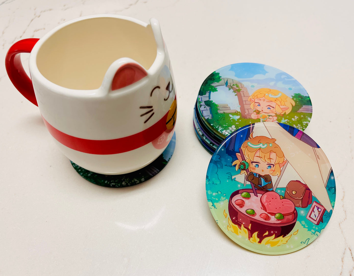 Zelda & Link TOTK Acrylic Coasters