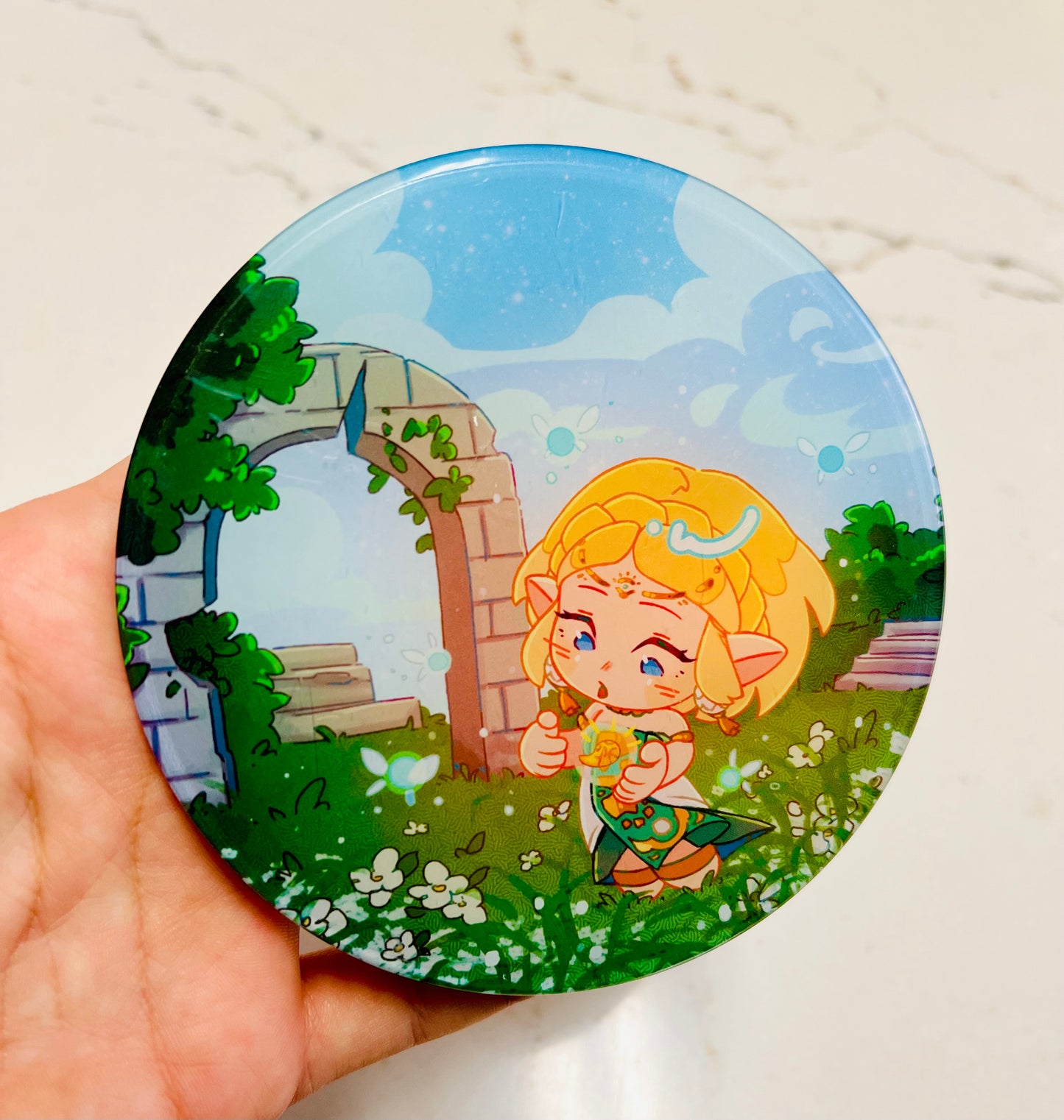 Zelda & Link TOTK Acrylic Coasters