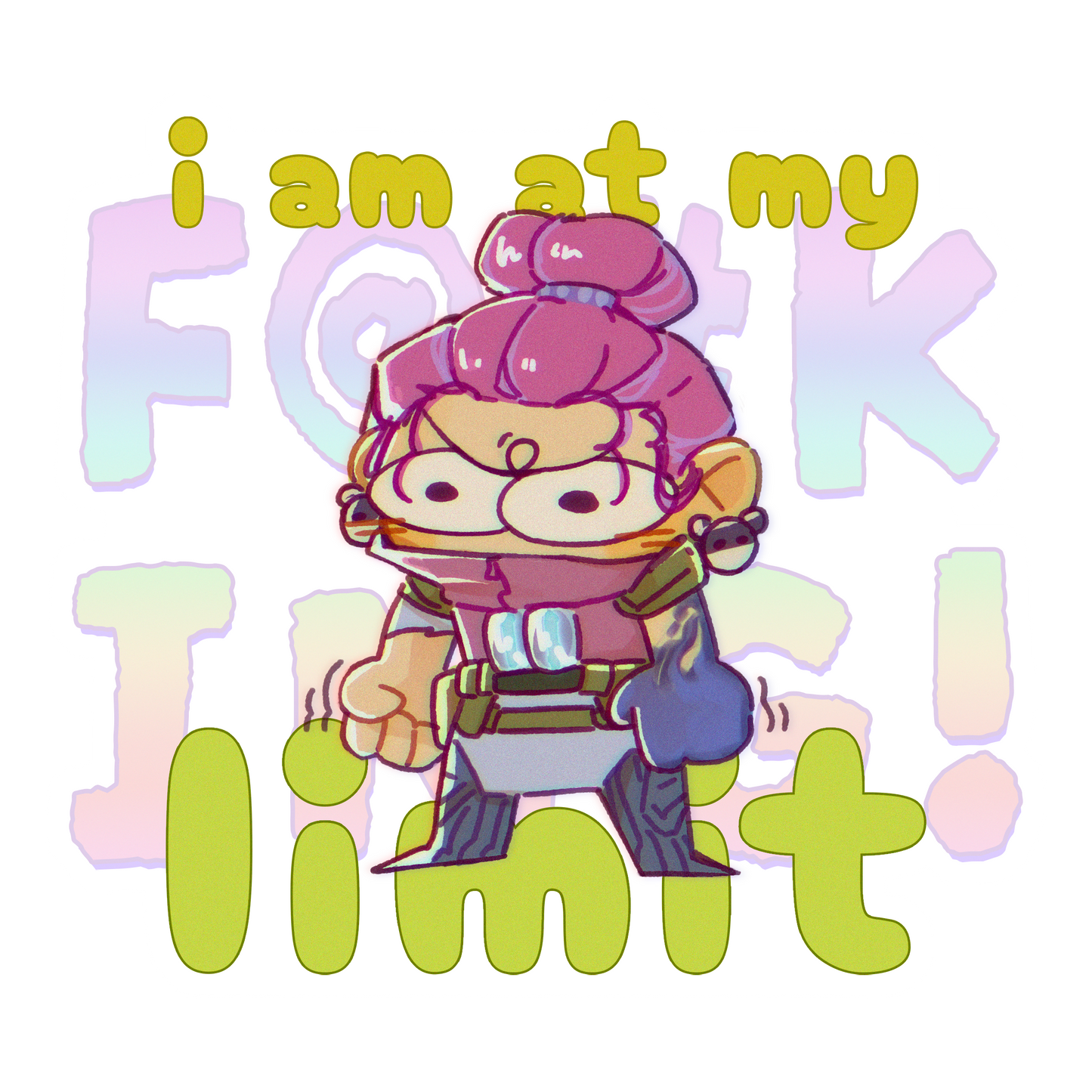 Let Kaya Say F@#K! - Warframe Sticker
