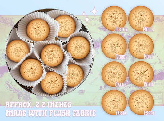 Mighty Nein Plush Cookie Buttons